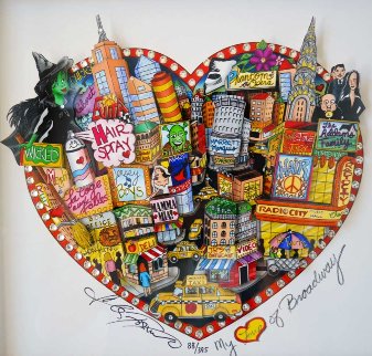 My Love of Broadway 2011 3-D New York Limited Edition Print - Charles Fazzino My Love of Broadway 2011 3-D New York Limited Edition Print - Charles Fazzino