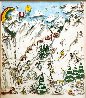 Ski, Ski, Ski  3-D 1989 Limited Edition Print by Charles Fazzino - 1