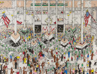 Stock Exchange 3-D 1992 Limited Edition Print by Charles Fazzino - 0 Stock Exchange 3-D 1992 Limited Edition Print by Charles Fazzino - 0