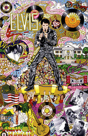 Remembering Elvis 1999 3-D Limited Edition Print - Charles Fazzino