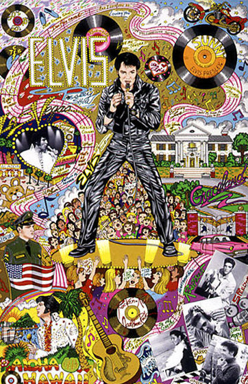 Remembering Elvis 1999 3-D Limited Edition Print by Charles Fazzino Remembering Elvis 1999 3-D Limited Edition Print by Charles Fazzino