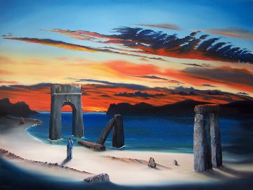 Road to Galilee II 2011 36x48 Huge Original Painting - David Fedeli Road to Galilee II 2011 36x48 Huge Original Painting - David Fedeli