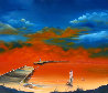 Lake of Fire 2009 24x28 Original Painting by David Fedeli - 0