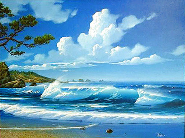 Olympic Peninsula, 1989, Oil on Canvas, 22x28, by Gary