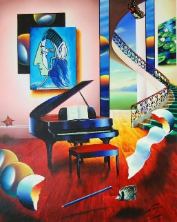 Delightful Playing 2012 27x33 Original Painting - (Fernando de Jesus Oliviera) Ferjo Delightful Playing 2012 27x33 Original Painting - (Fernando de Jesus Oliviera) Ferjo
