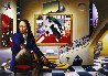 Mona With Chagall 2005 Limited Edition Print by (Fernando de Jesus Oliviera) Ferjo - 0 Mona With Chagall 2005 Limited Edition Print by (Fernando de Jesus Oliviera) Ferjo - 0