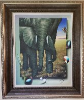 Elephants 2018 40x35 Huge Original Painting by (Fernando de Jesus Oliviera) Ferjo - 1 Elephants 2018 40x35 Huge Original Painting by (Fernando de Jesus Oliviera) Ferjo - 1