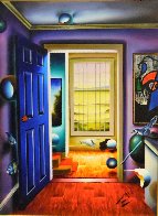 Blue Door/Homage to Miro 36x46 Huge Original Painting by (Fernando de Jesus Oliviera) Ferjo - 3 Blue Door/Homage to Miro 36x46 Huge Original Painting by (Fernando de Jesus Oliviera) Ferjo - 3