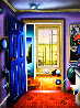 Blue Door/Homage to Miro 36x46  - Huge Original Painting by (Fernando de Jesus Oliviera) Ferjo - 0