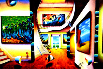 Magnificent Room With Masters 2016 44x64 Super Huge Original Painting - (Fernando de Jesus Oliviera) Ferjo Magnificent Room With Masters 2016 44x64 Super Huge Original Painting - (Fernando de Jesus Oliviera) Ferjo