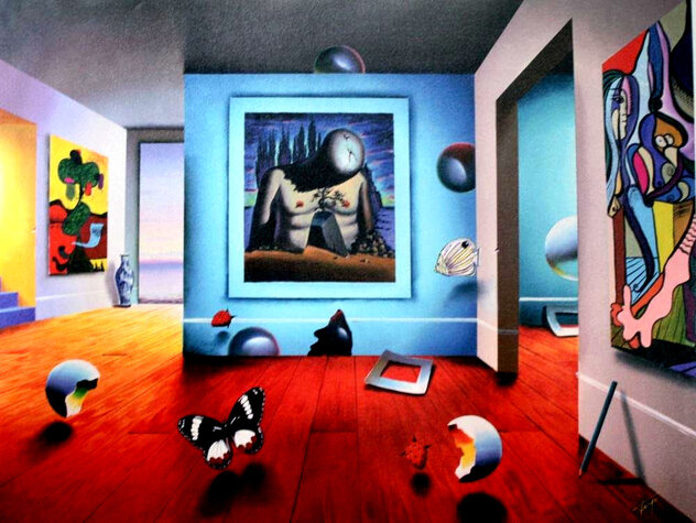 Homage to Dali - Giclee on Canvas Limited Edition Print by (Fernando de Jesus Oliviera) Ferjo Homage to Dali - Giclee on Canvas Limited Edition Print by (Fernando de Jesus Oliviera) Ferjo