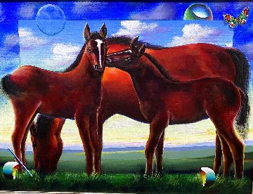 Untitled Horse Painting 2020 30x40 Original Painting - (Fernando de Jesus Oliviera) Ferjo Untitled Horse Painting 2020 30x40 Original Painting - (Fernando de Jesus Oliviera) Ferjo