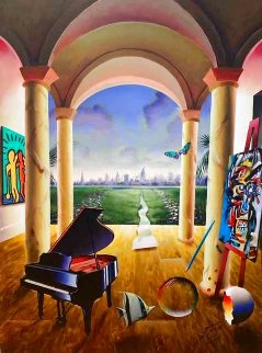 Distant City 40x30 Original Painting - (Fernando de Jesus Oliviera) Ferjo Distant City 40x30 Original Painting - (Fernando de Jesus Oliviera) Ferjo