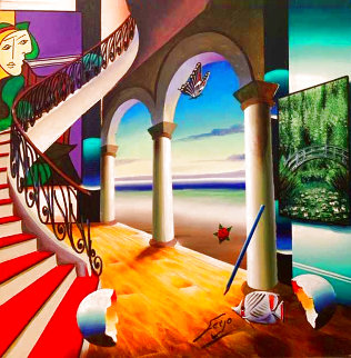 Room By the Seashore 24x24 Original Painting - (Fernando de Jesus Oliviera) Ferjo