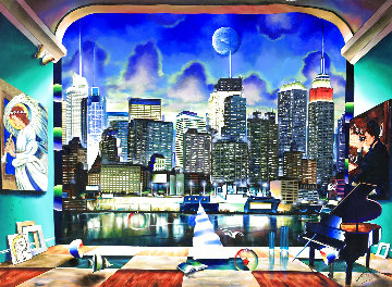 New York 50x70 Super Huge Original Painting - (Fernando de Jesus Oliviera) Ferjo New York 50x70 Super Huge Original Painting - (Fernando de Jesus Oliviera) Ferjo
