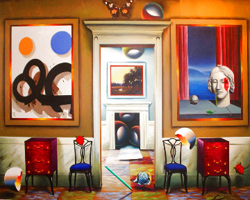 Dimensions of Home 2002 40x50 Huge Original Painting - (Fernando de Jesus Oliviera) Ferjo Dimensions of Home 2002 40x50 Huge Original Painting - (Fernando de Jesus Oliviera) Ferjo