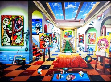 Past Meet Future 2021 80x60 Huge Original Painting - (Fernando de Jesus Oliviera) Ferjo Past Meet Future 2021 80x60 Huge Original Painting - (Fernando de Jesus Oliviera) Ferjo