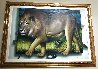Behind the Lion 1991 51x70 - Huge  Original Painting by (Fernando de Jesus Oliviera) Ferjo - 1