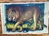 Behind the Lion 1991 51x70 - Huge  Original Painting by (Fernando de Jesus Oliviera) Ferjo - 2