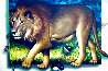 Behind the Lion 1991 51x70 - Huge  Original Painting by (Fernando de Jesus Oliviera) Ferjo - 0