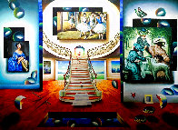 Girl Time 1996 50x70 - Huge Mural Sized Painting Original Painting by (Fernando de Jesus Oliviera) Ferjo - 0