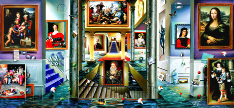 Beginning Triptych Unique - Giclee on Canvas - Epic  Mural Size 50x108 Limited Edition Print - (Fernando de Jesus Oliviera) Ferjo