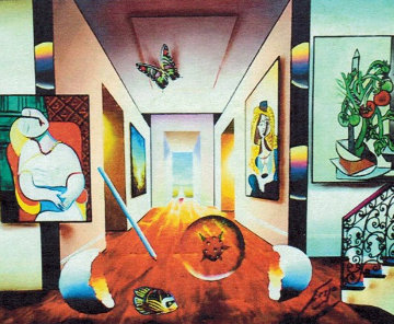 Picasso and Tomatoes 36x32 Original Painting - (Fernando de Jesus Oliviera) Ferjo Picasso and Tomatoes 36x32 Original Painting - (Fernando de Jesus Oliviera) Ferjo