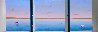 Blue Sea Triptych 22x72 Huge Mural Size Original Painting by (Fernando de Jesus Oliviera) Ferjo - 0