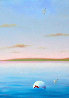 Blue Sea Triptych 22x72 Huge Mural Size Original Painting by (Fernando de Jesus Oliviera) Ferjo - 3