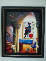 Untitled Interior with Miro Painting 37x31 Original Painting by (Fernando de Jesus Oliviera) Ferjo - 1 Untitled Interior with Miro Painting 37x31 Original Painting by (Fernando de Jesus Oliviera) Ferjo - 1