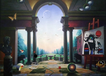 Untitled Villa 2004 59x78 Huge Original Painting - (Fernando de Jesus Oliviera) Ferjo Untitled Villa 2004 59x78 Huge Original Painting - (Fernando de Jesus Oliviera) Ferjo
