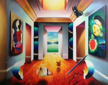 An Upside Down Perspective 2012 27x33 Original Painting - (Fernando de Jesus Oliviera) Ferjo An Upside Down Perspective 2012 27x33 Original Painting - (Fernando de Jesus Oliviera) Ferjo