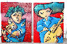 Ready Set Go Set of 2 2005 56x20 - Huge Original Painting by Carlos Ferreyra - 1