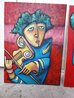 Ready Set Go Set of 2 Paintings - 2005 56x20 - Huge Original Painting by Carlos Ferreyra - 4