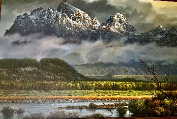 Grand Tetons 24x36 Original Painting - James Fetherolf Grand Tetons 24x36 Original Painting - James Fetherolf