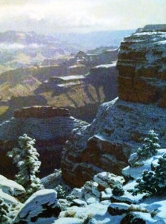 Near Hopi Point 1980 30x25 Original Painting - James Fetherolf Near Hopi Point 1980 30x25 Original Painting - James Fetherolf