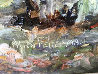 Rocks Riding River 2007 27x34 Pennsylvania Original Painting by Alan Fetterman - 2
