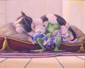 Sweet Dreams 1997 34x40 Original Painting - Leonard Filgate Sweet Dreams 1997 34x40 Original Painting - Leonard Filgate