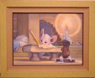 Writer 1997 18x24 Original Painting by Leonard Filgate - 2 Writer 1997 18x24 Original Painting by Leonard Filgate - 2