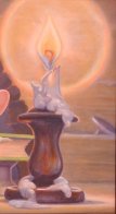 Writer 1997 18x24 Original Painting by Leonard Filgate - 4 Writer 1997 18x24 Original Painting by Leonard Filgate - 4