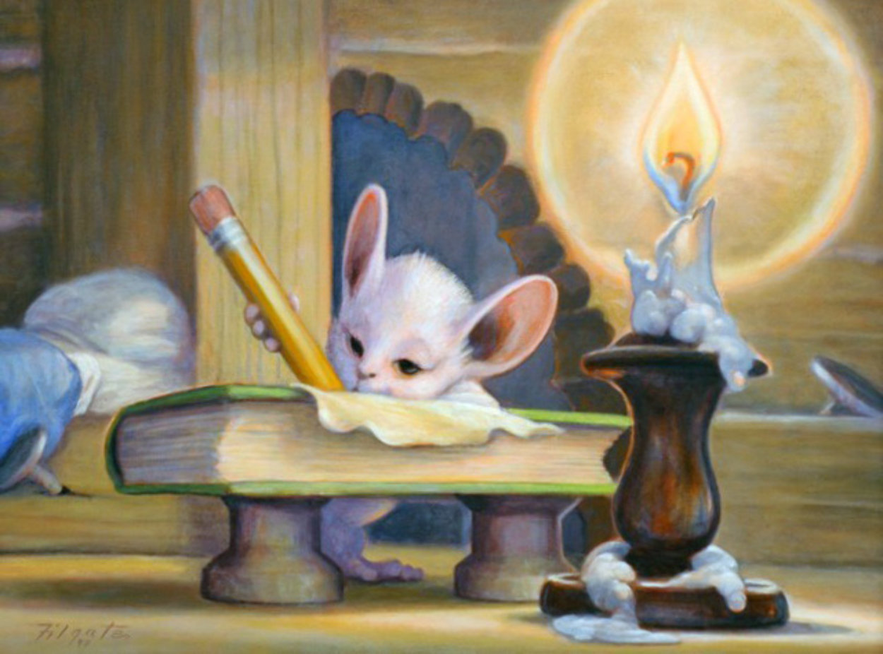 Writer 1997 18x24 Original Painting by Leonard Filgate Writer 1997 18x24 Original Painting by Leonard Filgate