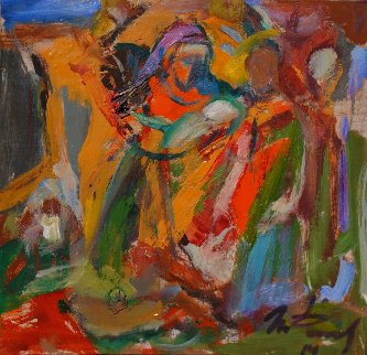 Christmas 2014 9x9 Original Painting - Ivan Filichev Christmas 2014 9x9 Original Painting - Ivan Filichev