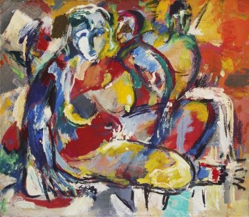 Beautiful Woman 2011 42x48 Original Painting - Ivan Filichev Beautiful Woman 2011 42x48 Original Painting - Ivan Filichev