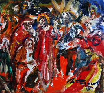 Healing of the Blind 2013 9x10 Original Painting - Ivan Filichev Healing of the Blind 2013 9x10 Original Painting - Ivan Filichev