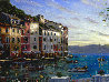 Portofino Sunrise 2007 Embellished - Huge - Italy Limited Edition Print by Robert Finale - 0