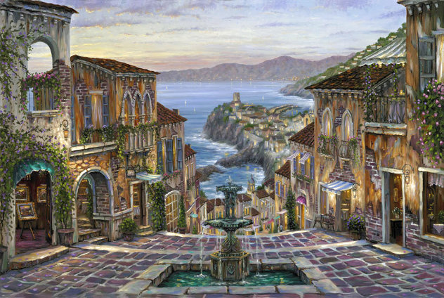 Summer in Vernazza AP - Huge - Italy Limited Edition Print by Robert Finale