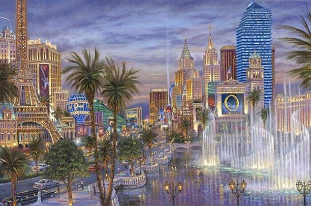 Evening in Vegas 2011 - Nevada - Signed Twice Limited Edition Print by Robert Finale