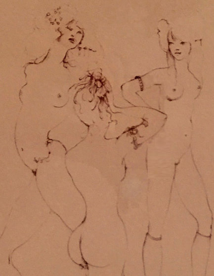 Three Waifs 1970 Limited Edition Print by Leonor Fini Three Waifs 1970 Limited Edition Print by Leonor Fini