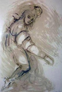 Nameless Woman 1960 40x31 Super Huge Original Painting - Leonor Fini Nameless Woman 1960 40x31 Super Huge Original Painting - Leonor Fini