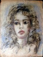 Woman Portrait 18x12 Works on Paper (not prints) by Leonor Fini - 1 Woman Portrait 18x12 Works on Paper (not prints) by Leonor Fini - 1